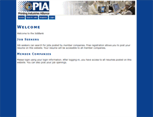 Tablet Screenshot of jobs.pialliance.org